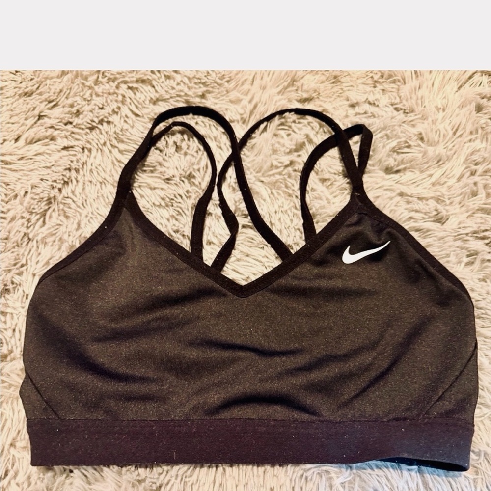 Nike Women's Black Strappy Sports Bra